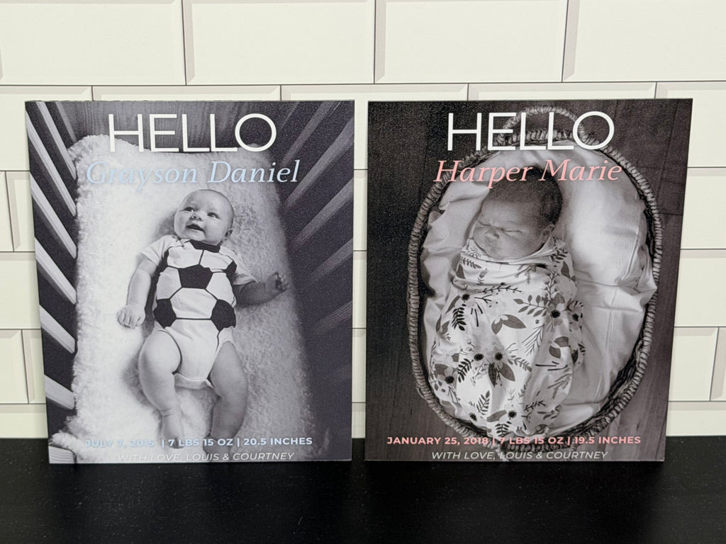 Birth Announcement Flex Magnet Set Design B