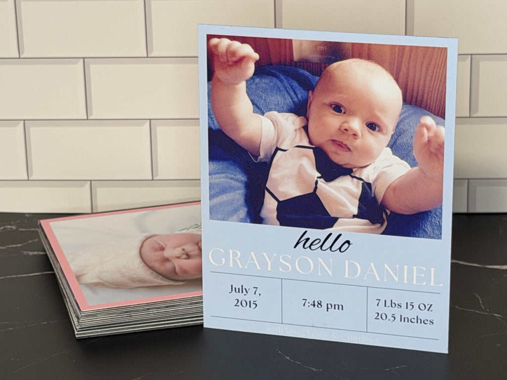 Birth Announcement Flex Magnet Set Design A