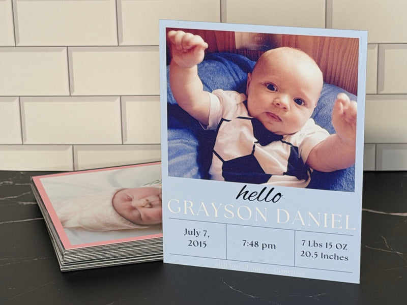 Birth Announcement Flex Magnet Set Design A