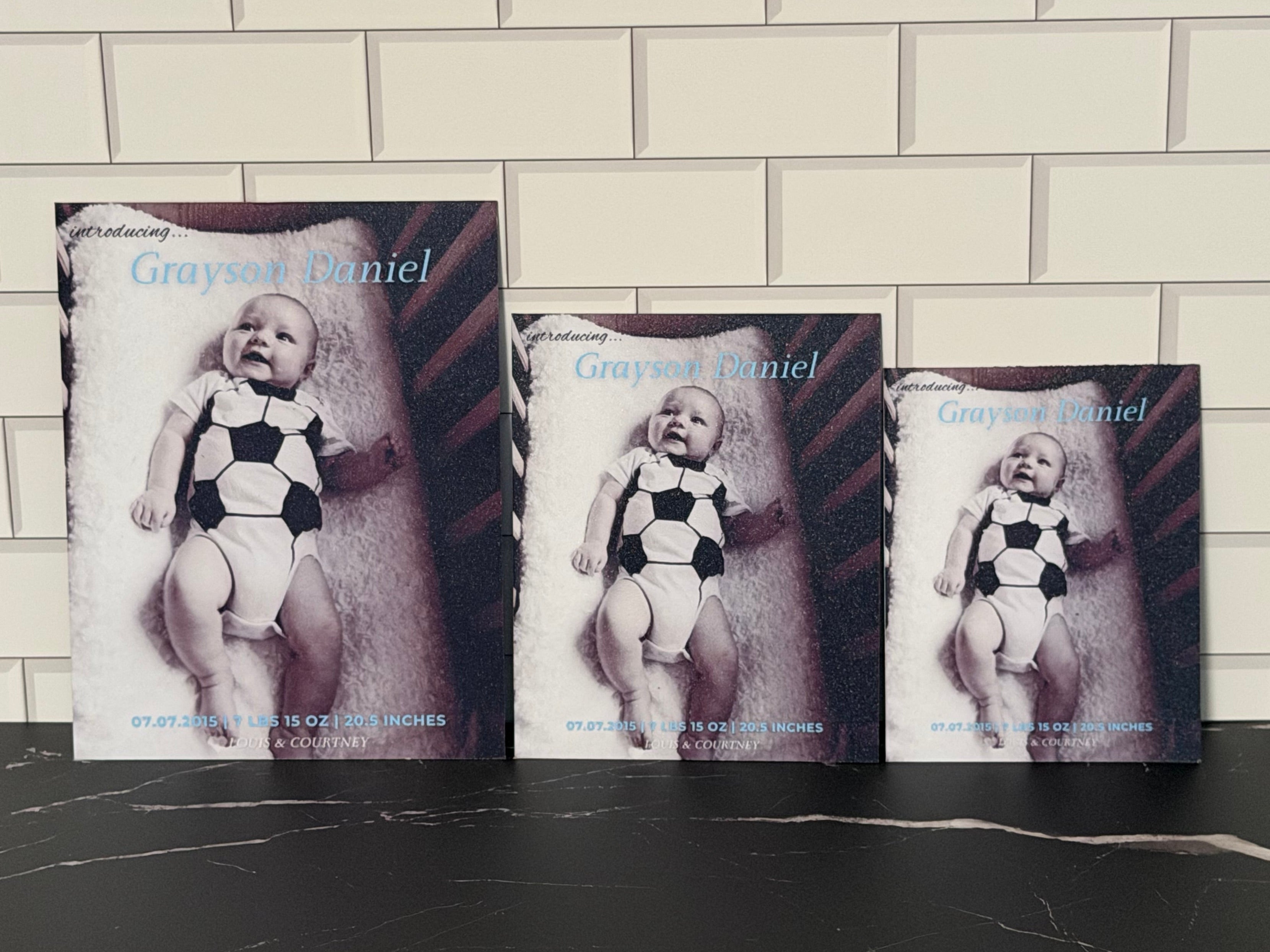Birth Announcement Flex Magnet Design Set D