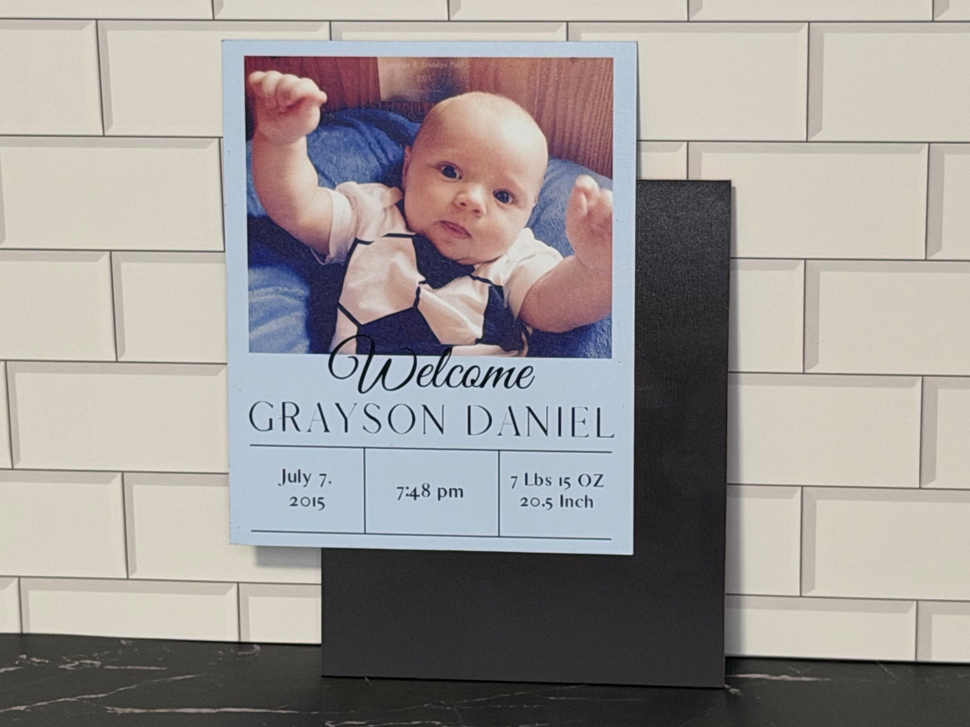 Birth Announcement Flex Magnet Set Design C