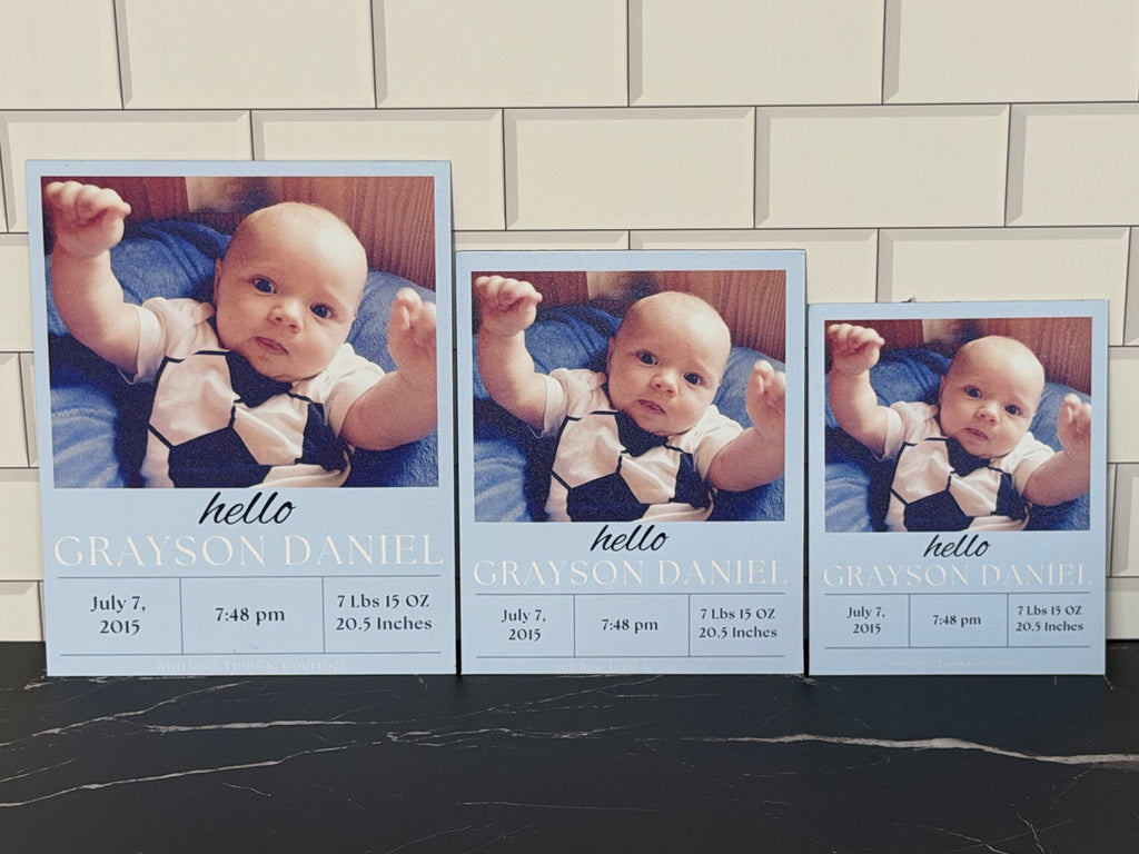 Birth Announcement Flex Magnet Set Design A