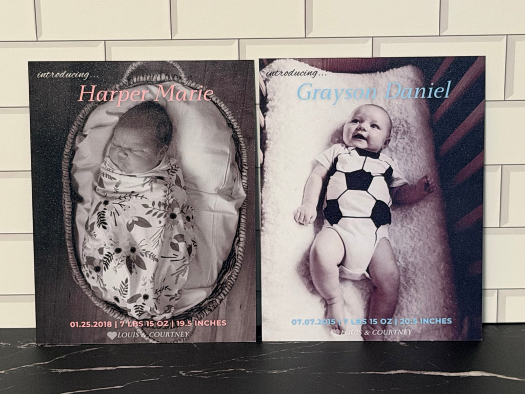 Birth Announcement Flex Magnet Design Set D