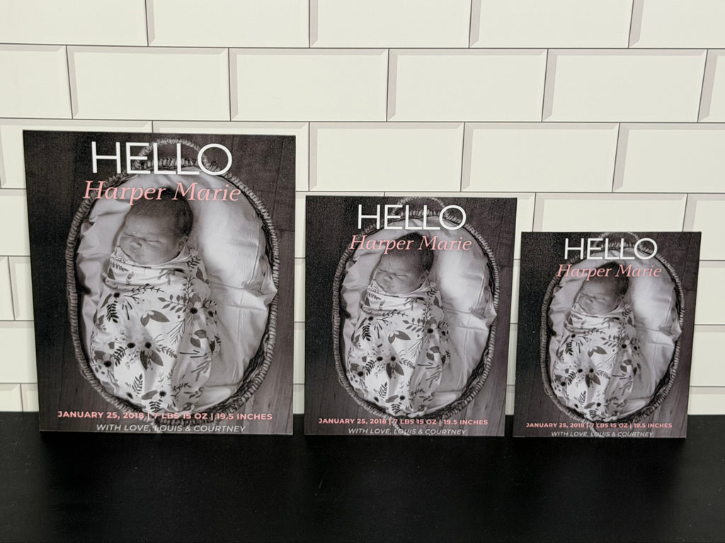 Birth Announcement Flex Magnet Set Design B