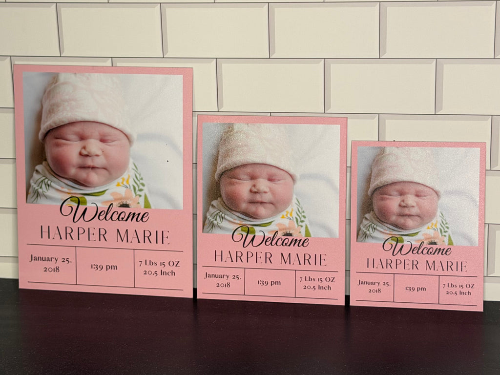 Birth Announcement Flex Magnet Set Design C