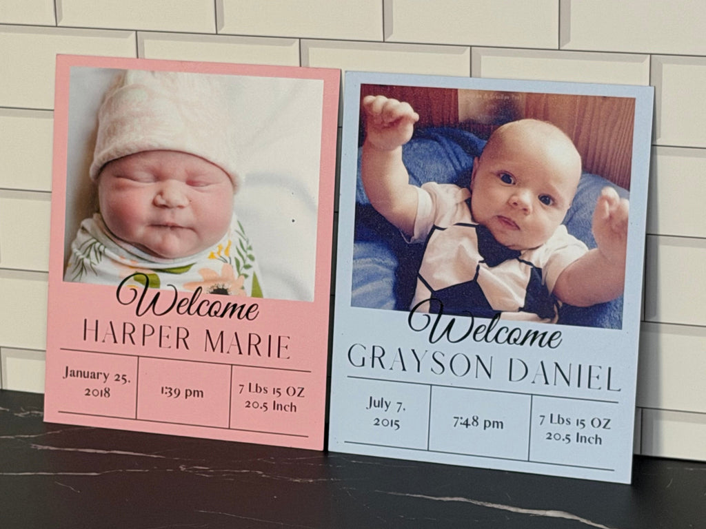 Birth Announcement Flex Magnet Set Design C